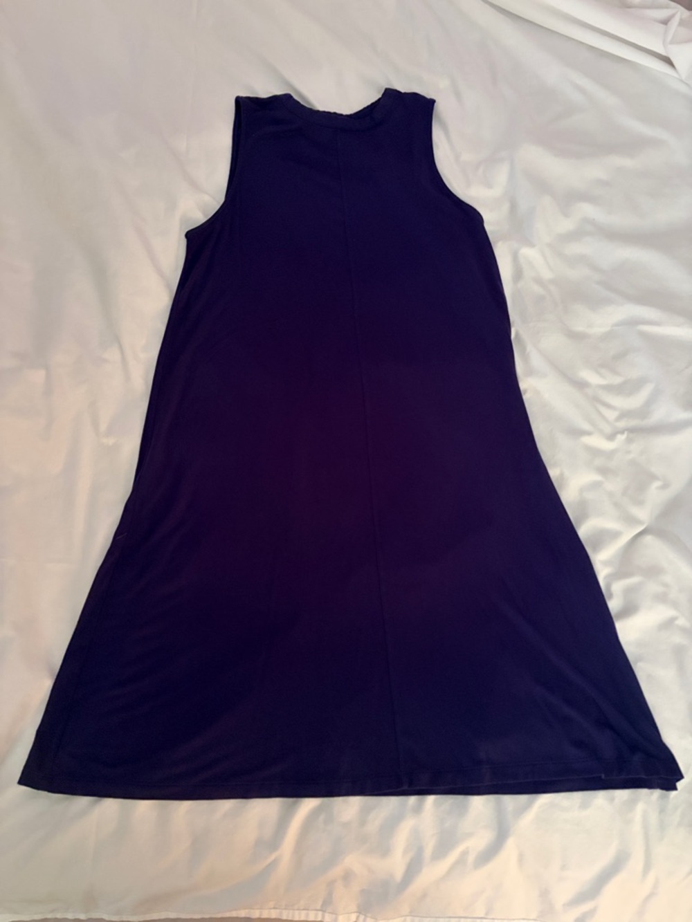 Time and Tru Sleeveless Navy A-Line Midi Dress